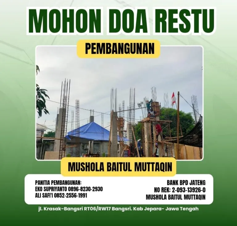 Mushola Tarbiyatul Muttaqin: Tempat Beribadah yang Menyatu dengan Kehidupan Sehari-hari di Cilacap